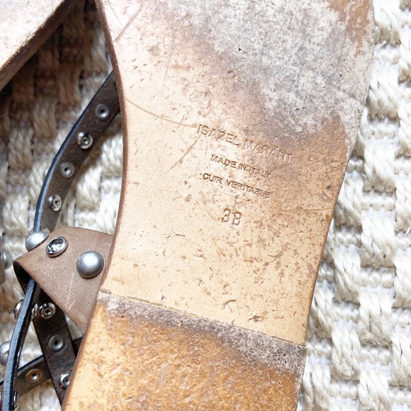 Isabel Marant Audrio Stud Multi-Strap Sandal Tan - Picture 10 of 10